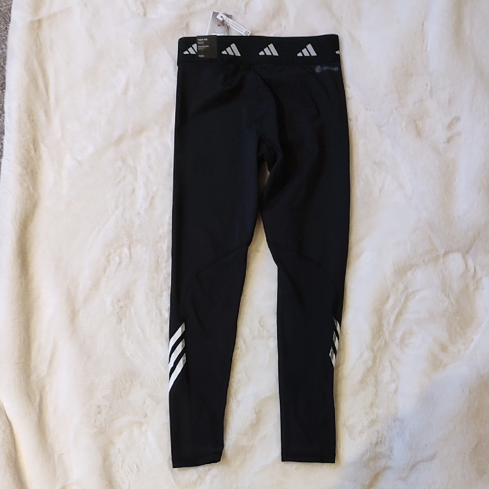 Adidas Women's Black and White Leggings - Picture 5 of 8